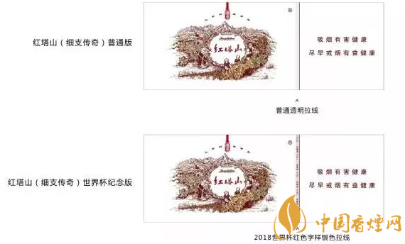 2018世界杯版云产烟新装上市 五种规格世界杯对比图